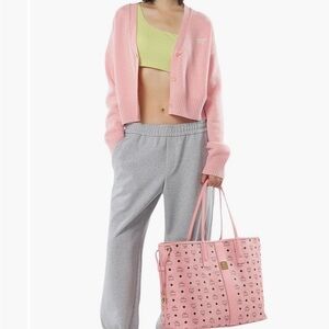 MCM LIZ VI shopper tote soft pink